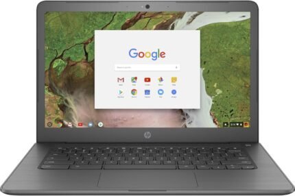 HP Chromebook 14" G5, Intel Celeron N3350, 4GB RAM, 16GB SSD (3NU63UT#ABA) (Renewed)