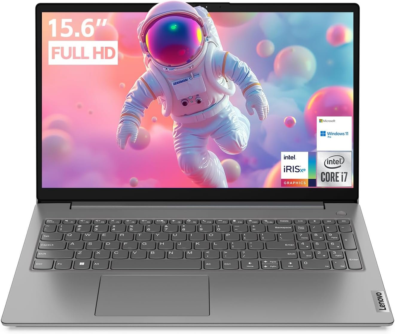Lenovo V15 Laptop for Business, Home, Student | 15.6" FHD Anti-Glare Display | Intel Core i7-1255U | 16GB RAM | 512GB SSD | HDMI | Type-C | RJ-45 | Numeric Keypad | Webcam | Wi-Fi 6 | Windows 11 Pro - Image 1
